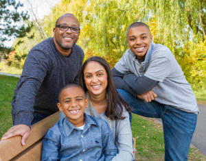 Letitia with her family