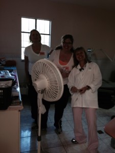 Team members Diane (left), Theresa (center), and Dr. Sarah (right)