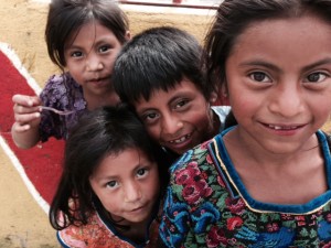 Beautiful smiling Guatemalan children