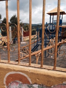 A playground Dr. Norling's brother, John, helped build on a previous trip